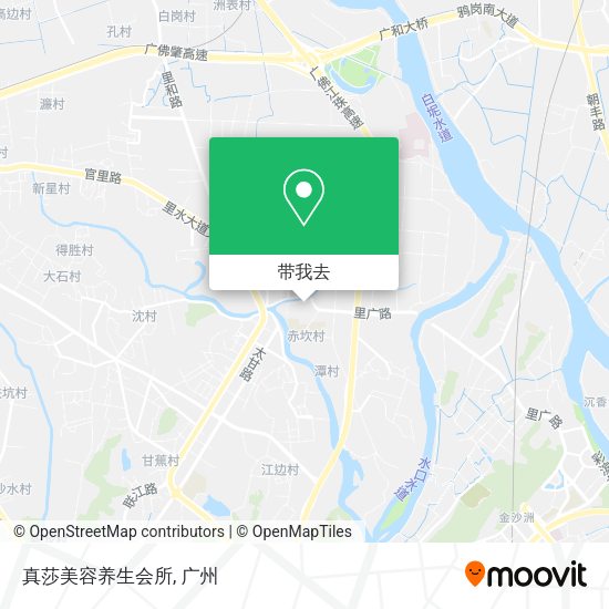 真莎美容养生会所地图