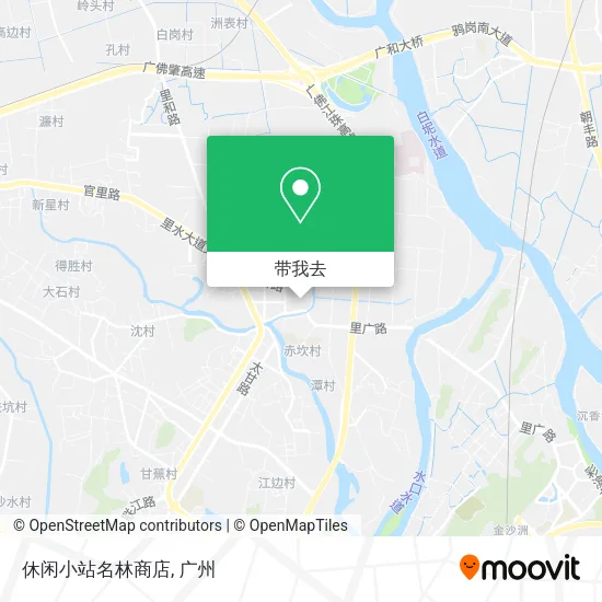 休闲小站名林商店地图