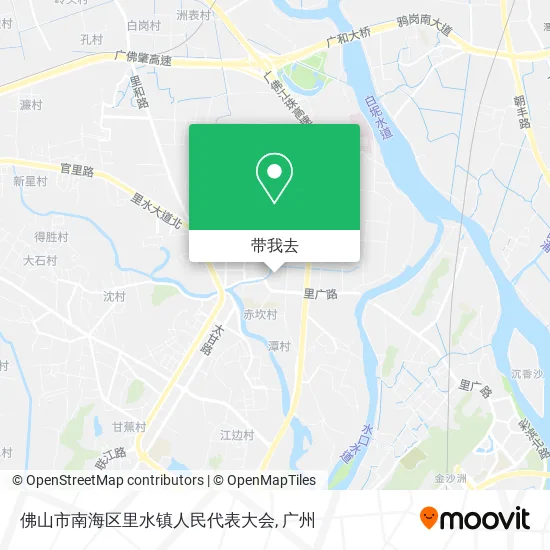 佛山市南海区里水镇人民代表大会地图