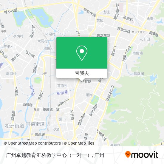 广州卓越教育汇桥教学中心（一对一）地图