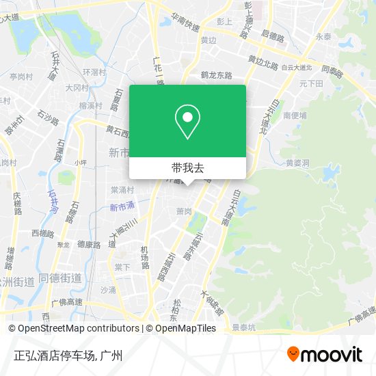 正弘酒店停车场地图