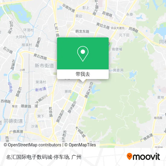 名汇国际电子数码城-停车场地图