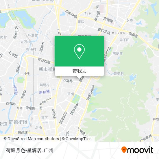 荷塘月色-星辉居地图