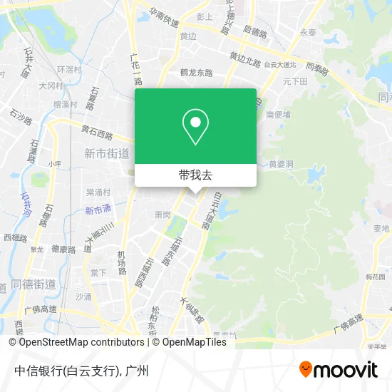 中信银行(白云支行)地图