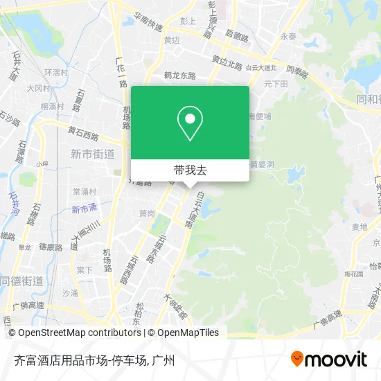 齐富酒店用品市场-停车场地图