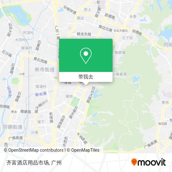 齐富酒店用品市场地图