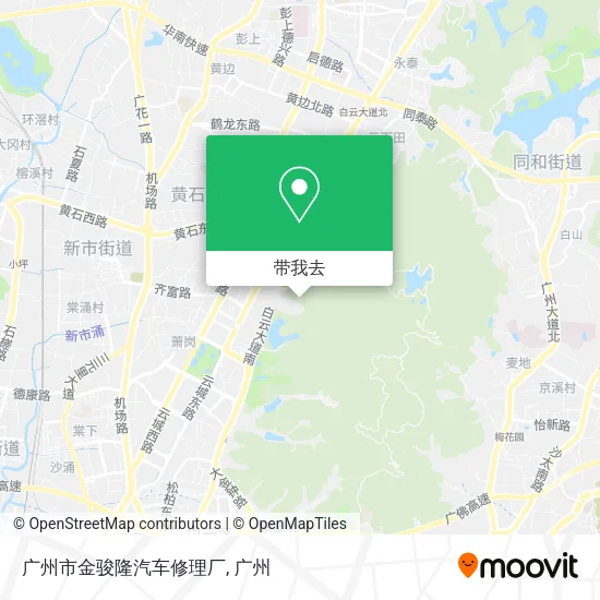 广州市金骏隆汽车修理厂地图