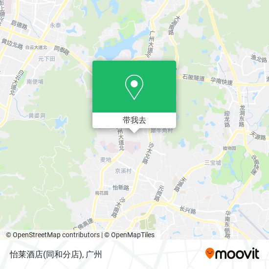 怡莱酒店(同和分店)地图