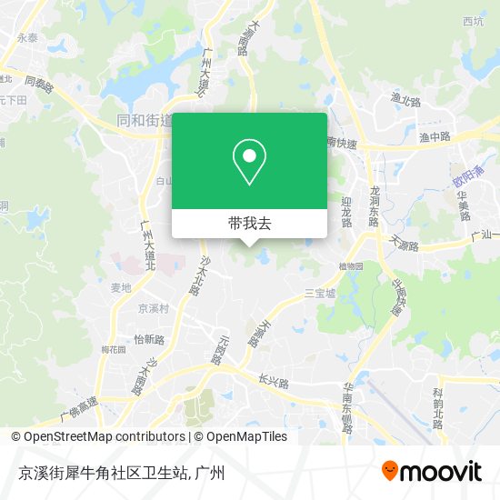 京溪街犀牛角社区卫生站地图