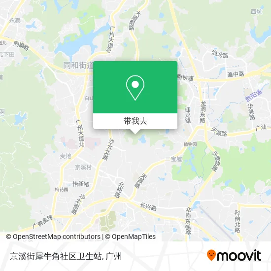 京溪街犀牛角社区卫生站地图