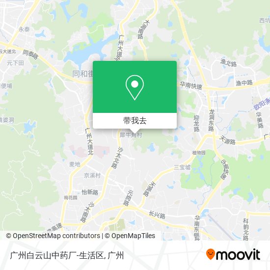 广州白云山中药厂-生活区地图