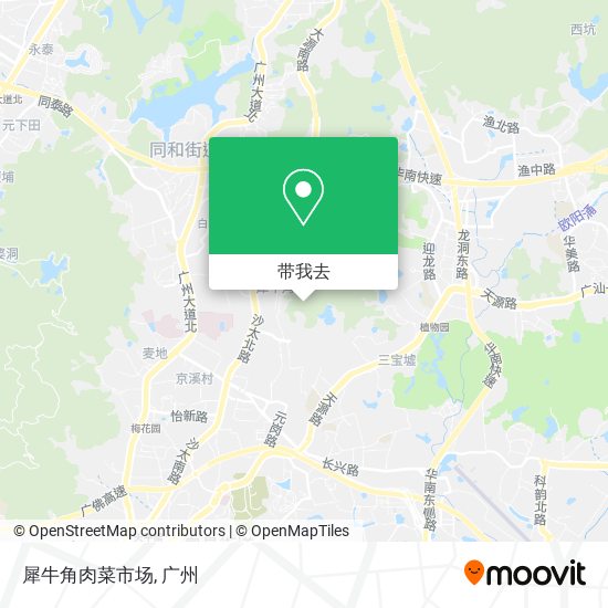 犀牛角肉菜市场地图