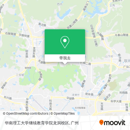 华南理工大学继续教育学院龙洞校区地图