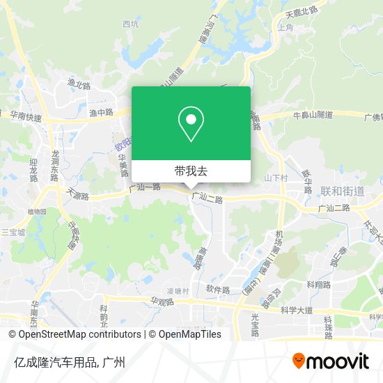 亿成隆汽车用品地图