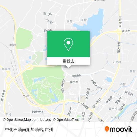 中化石油南湖加油站地图