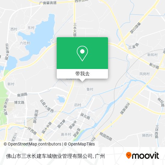 佛山市三水长建车城物业管理有限公司地图