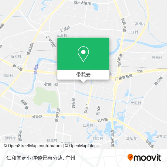 仁和堂药业连锁景惠分店地图