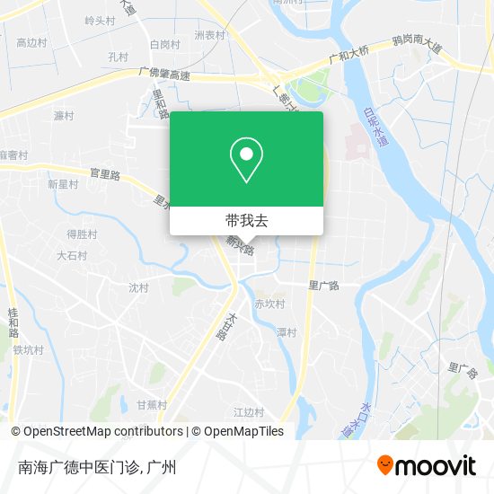 南海广德中医门诊地图