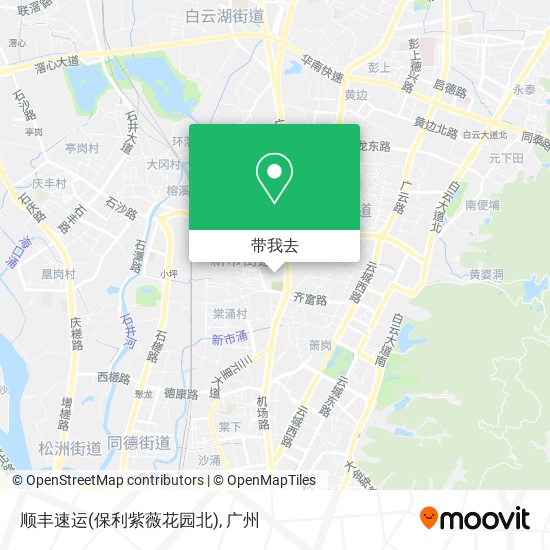 顺丰速运(保利紫薇花园北)地图