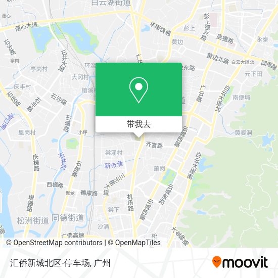 汇侨新城北区-停车场地图