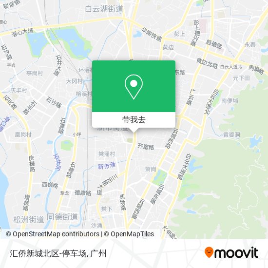 汇侨新城北区-停车场地图