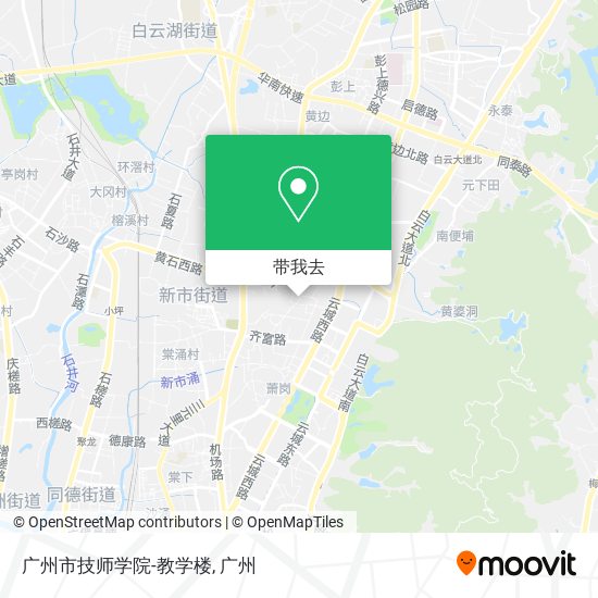 广州市技师学院-教学楼地图
