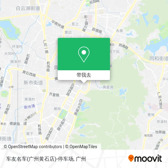 车友名车(广州黄石店)-停车场地图