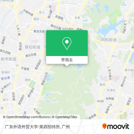 广东外语外贸大学-第四招待所地图