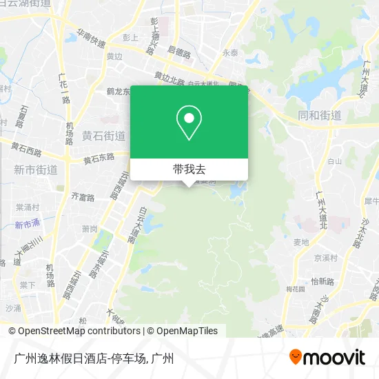 广州逸林假日酒店-停车场地图