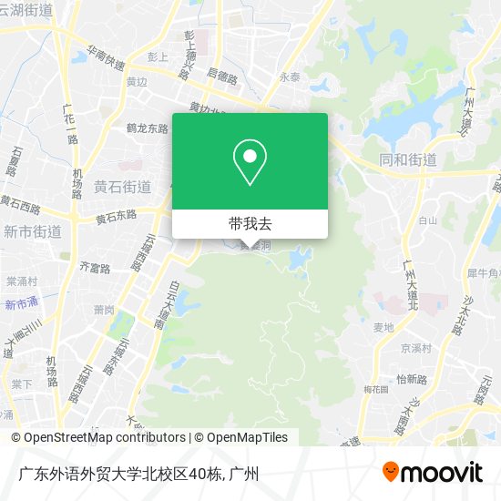 广东外语外贸大学北校区40栋地图