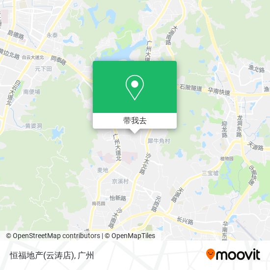 恒福地产(云涛店)地图