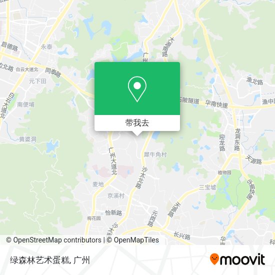 绿森林艺术蛋糕地图