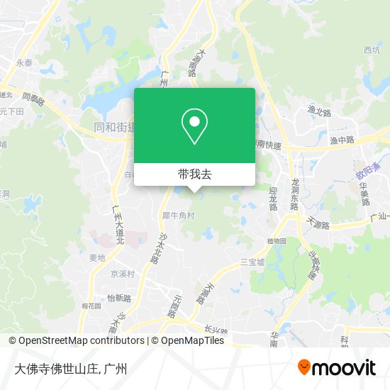 大佛寺佛世山庄地图