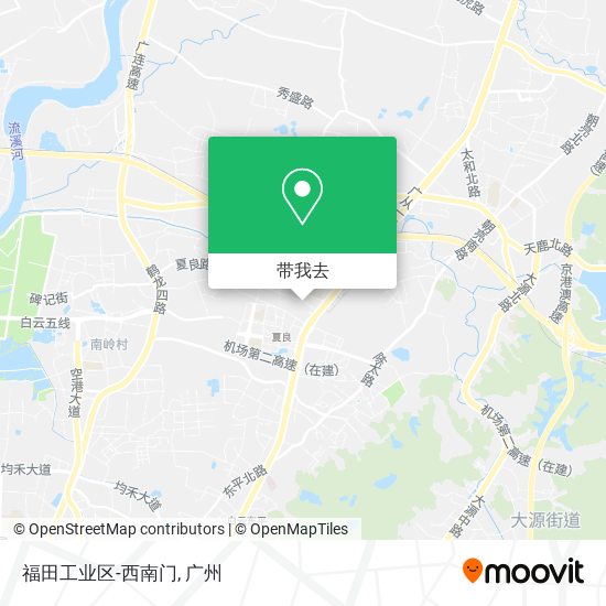 福田工业区-西南门地图