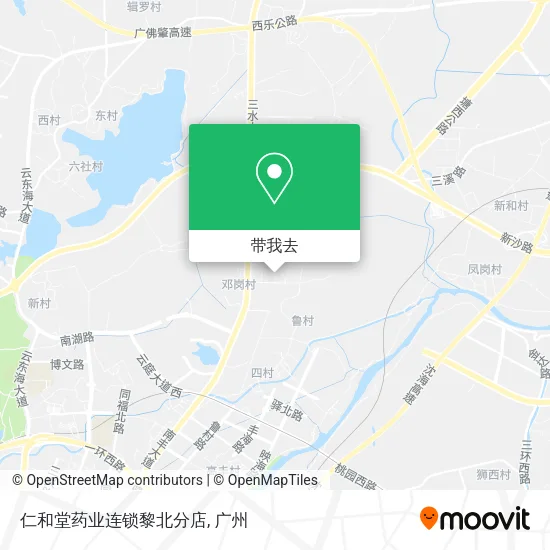 仁和堂药业连锁黎北分店地图