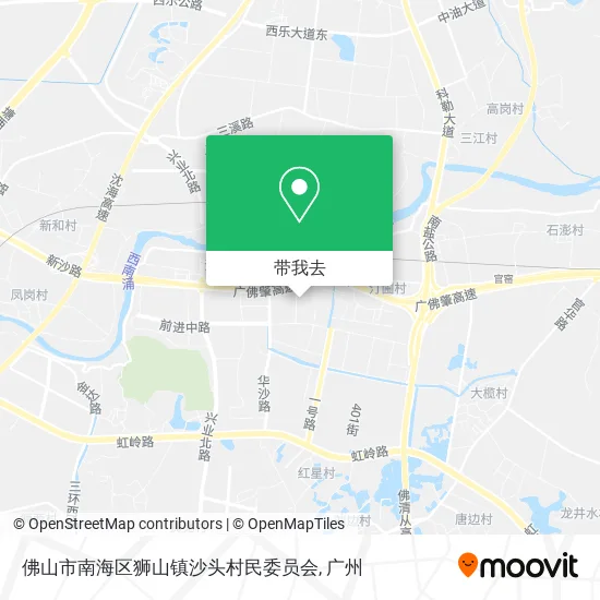 佛山市南海区狮山镇沙头村民委员会地图