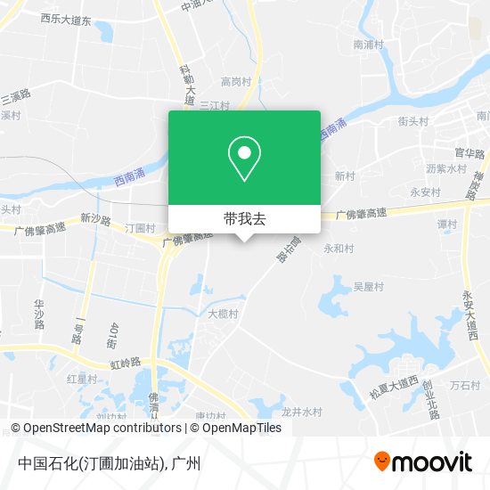 中国石化(汀圃加油站)地图