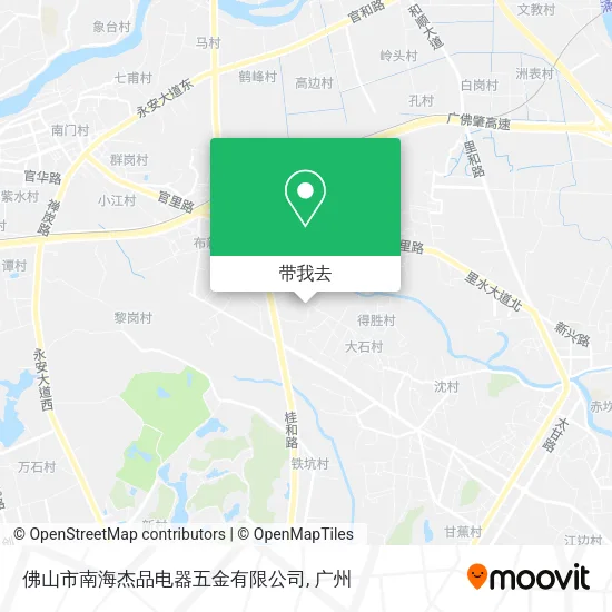 佛山市南海杰品电器五金有限公司地图