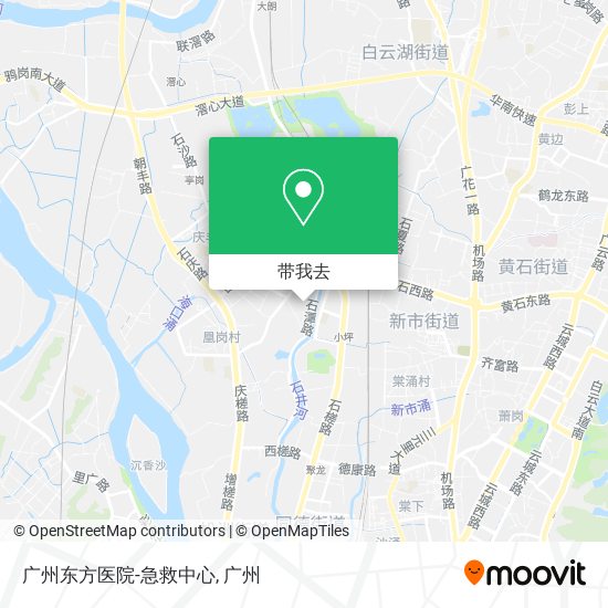 广州东方医院-急救中心地图