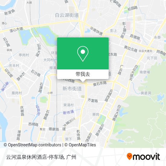 云河温泉休闲酒店-停车场地图