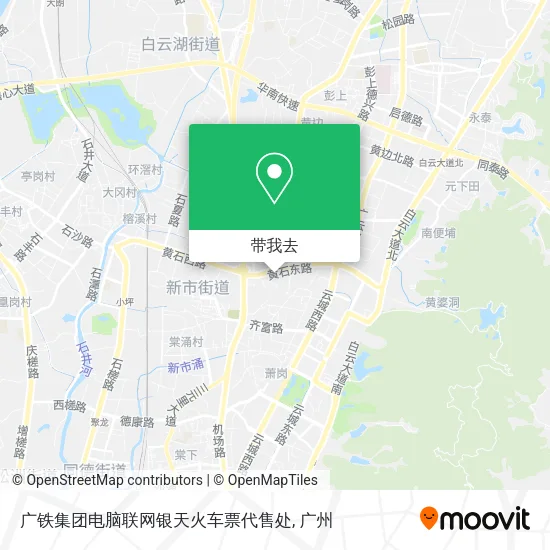 广铁集团电脑联网银天火车票代售处地图