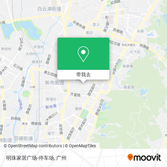 明珠家居广场-停车场地图