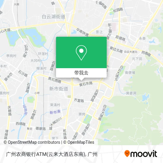 广州农商银行ATM(云来大酒店东南)地图