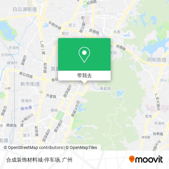 合成装饰材料城-停车场地图
