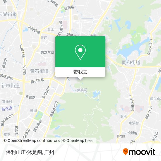 保利山庄-沐足阁地图