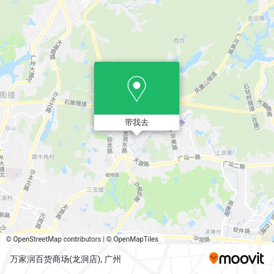 万家润百货商场(龙洞店)地图