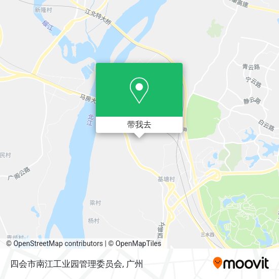 四会市南江工业园管理委员会地图
