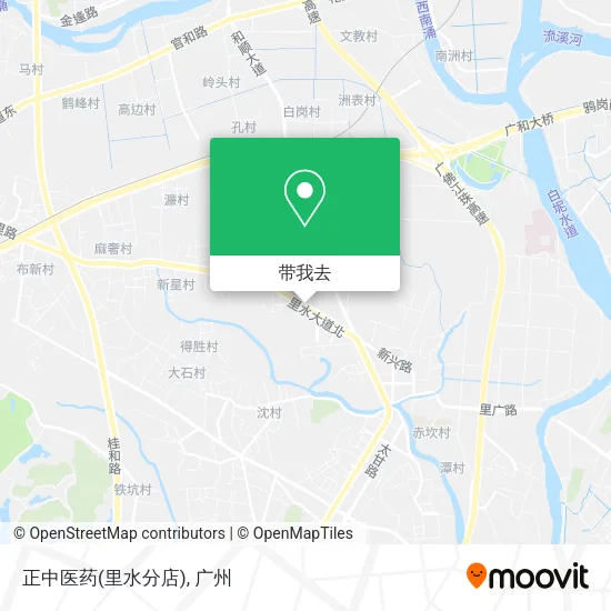 正中医药(里水分店)地图