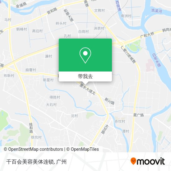 千百会美容美体连锁地图