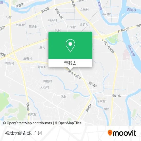 裕城大朗市场地图